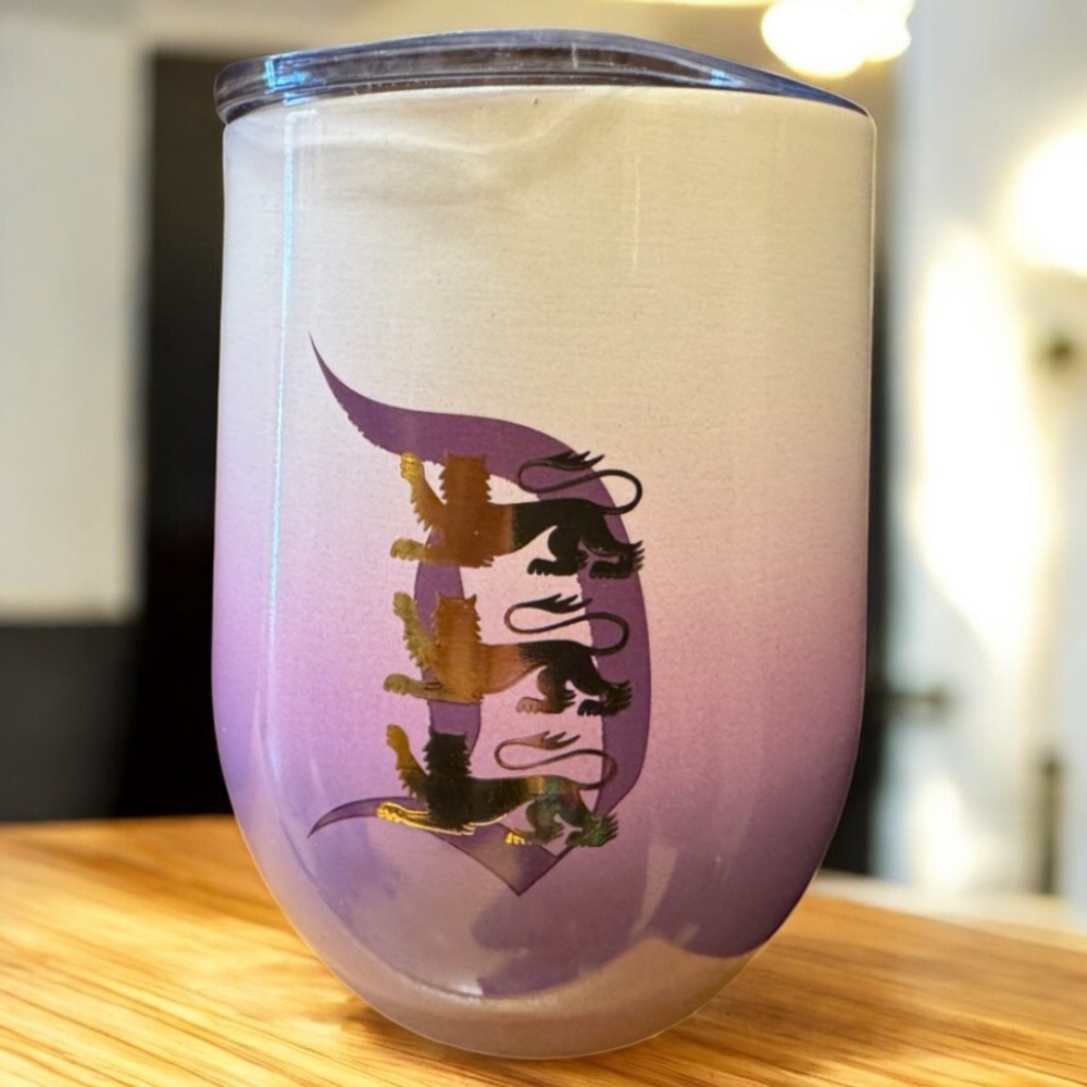 Disneyland 70th Anniversary Sleeping Beauty Castle Stainless Wine Tumbler NEW - Picture 3 of 3